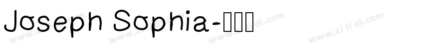 Joseph Sophia字体转换